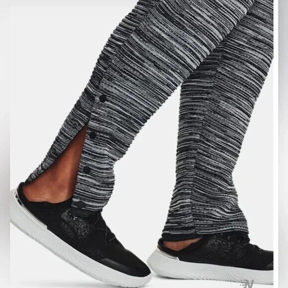 Under Armour Women’s Large RUSH IntelliKnit Pants 11376637 012 Zip Pocket Loose - Picture 7 of 16